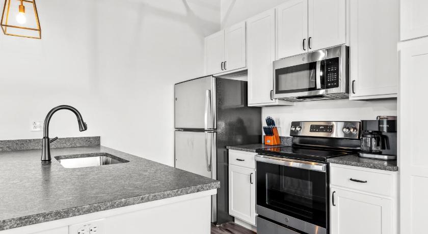 세인트 루이스 (MO) Brick & Bed, Riverfront Lofts, PC 206 3성급 숙소 레스토랑