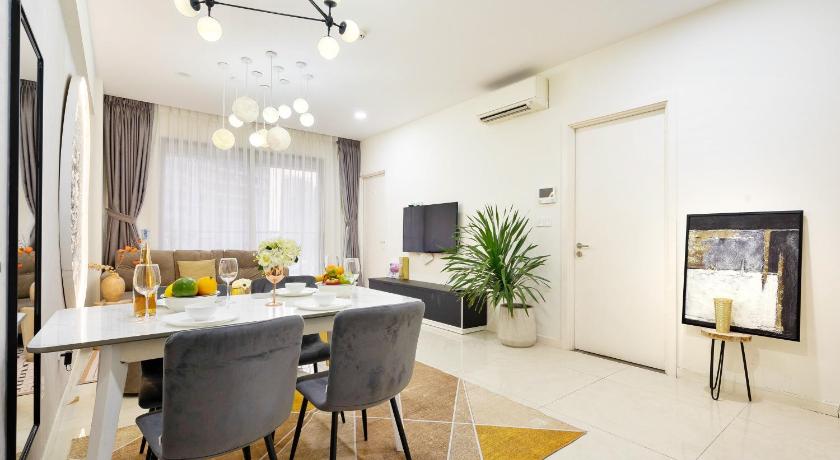 ホーチミン Genius Apartment River Gate Free Pool 4つ星 ゲストハウス 眺望