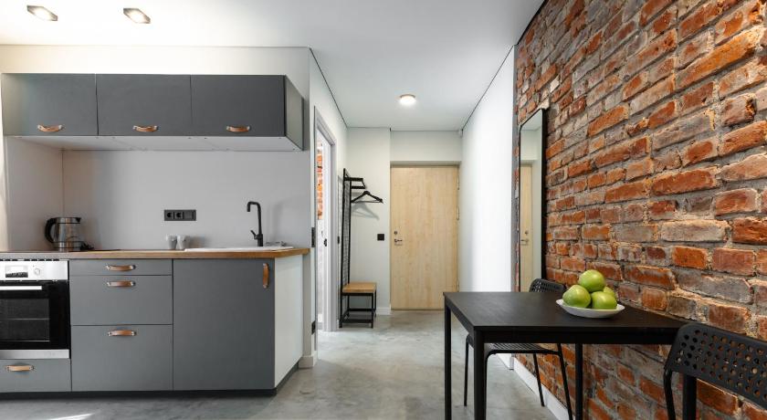 클라이페다 Old brick boutique apartments 3성급 호텔 레스토랑