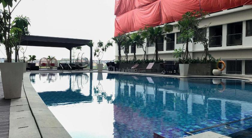 Tampilan Cozy Studio at LRT City Jatibening Apt By Travelio