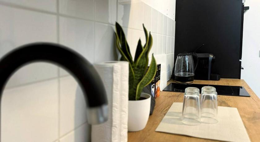베를린 HolidayHome Apartments I Top Design Apartment in Heart of Berlin-Friedrichshain 3성급 싱글룸 레스토랑