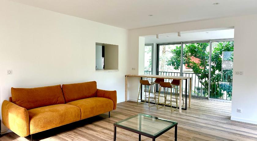 Appartement avec jardin prive a 2min de la plage
