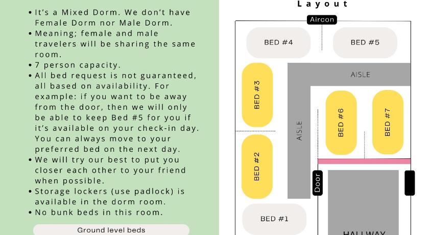 Image of Single Bed in Mixed Dormitory Room 5