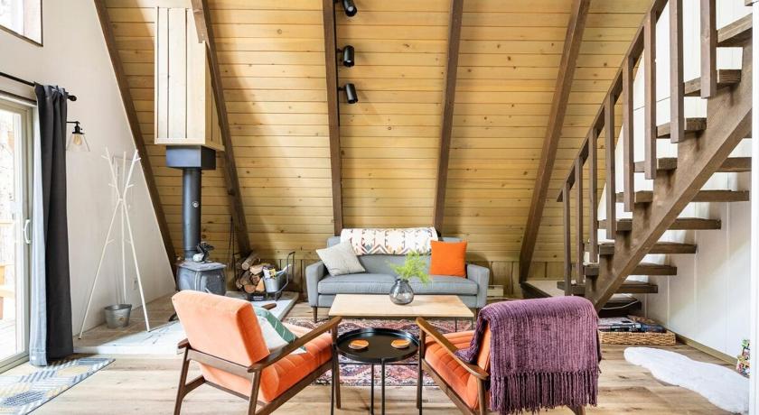 쉐이버 레이크 (CA) Dogwood Peak Mid-Century A-Frame with AC Style 4성급 숙소 전망