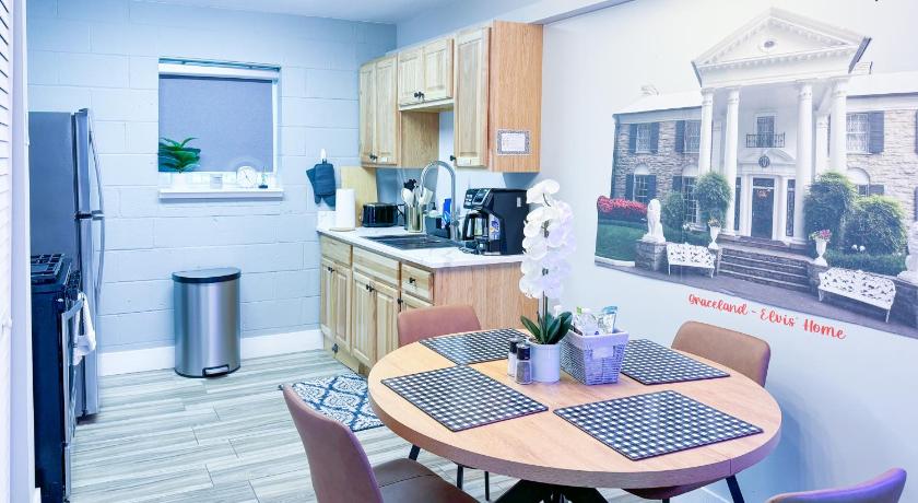 孟菲斯 (田纳西州) The Moose #4 - Elvis Presley King Suite with Free Parking and WIFI 4星级 单人房 套房