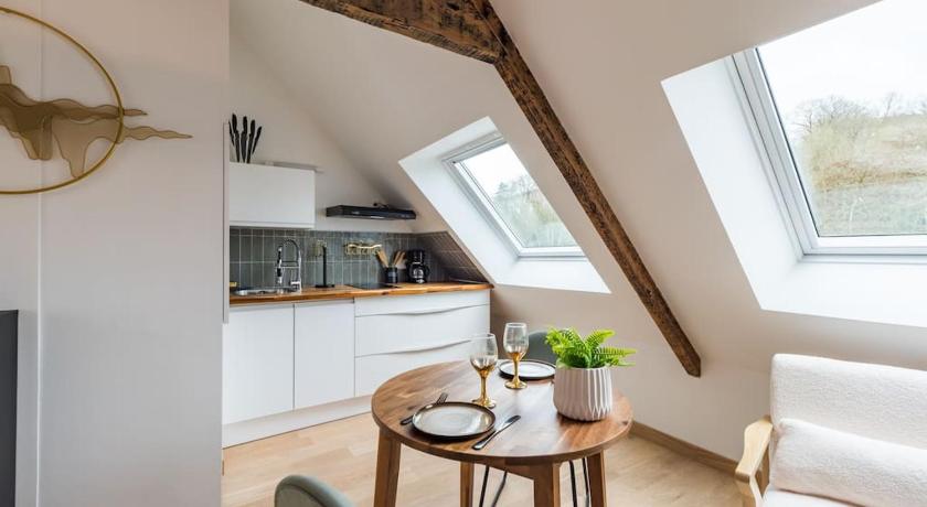 拉昂 Studio Elegant au Cœur Lannion 2星级 单人房 大堂