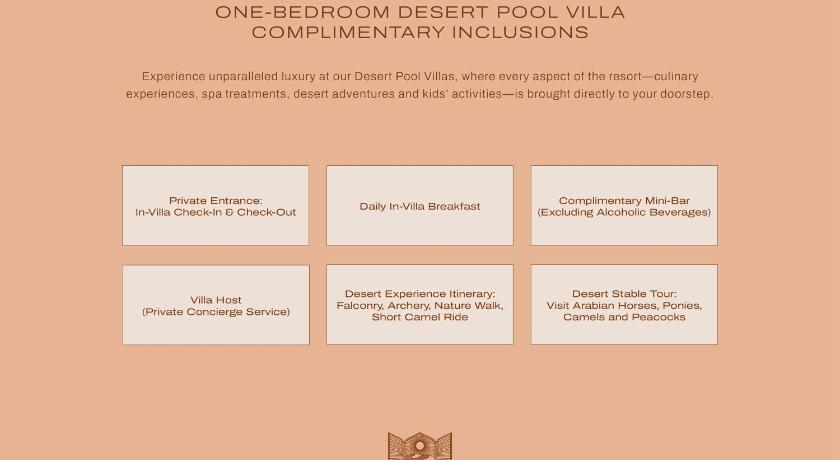 Image of ONE BEDROOM DESERT POOL VILLA 12
