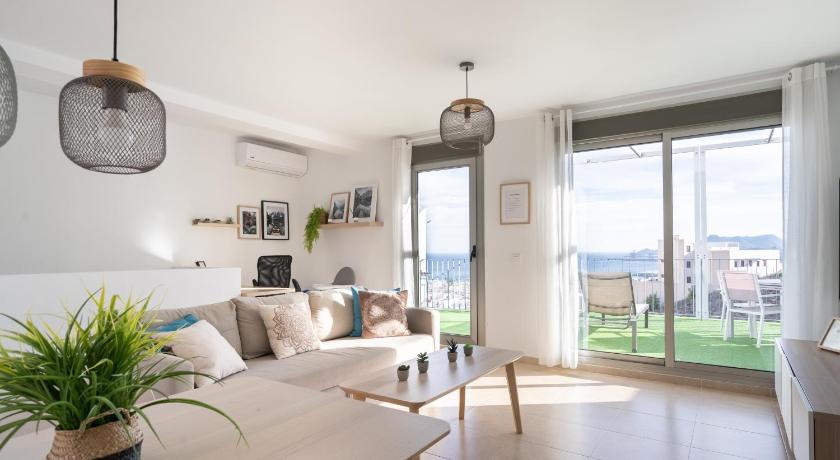 Apartamento Cervantes con terraza y vistas al mar