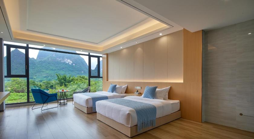陽朔 Yangshuo Lakeside Inn ホテル 眺望