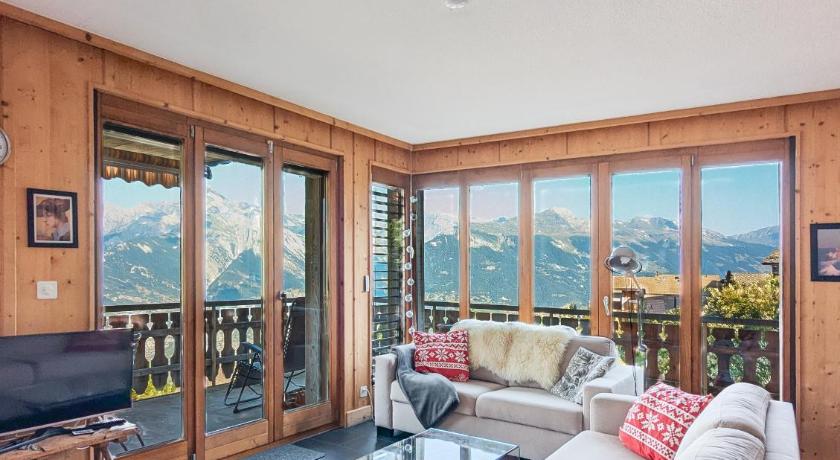 Apt Veysonnaz avec terrasse et vue imprenable