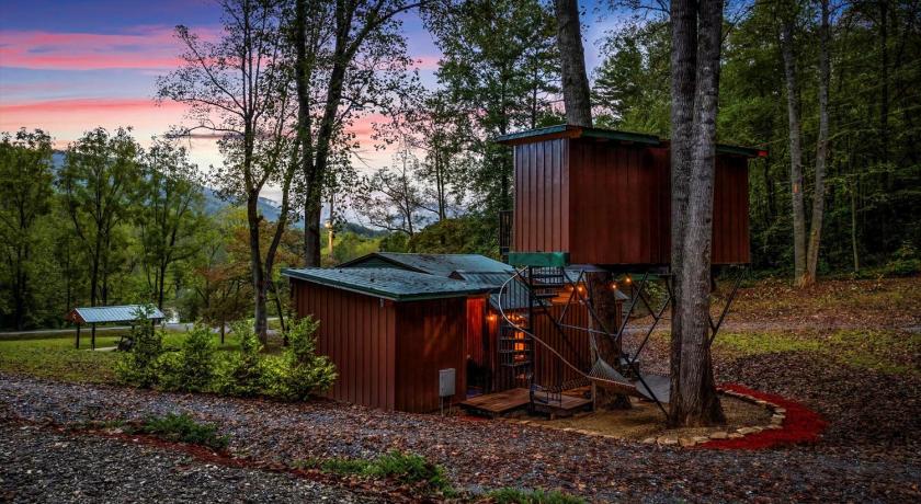 헤인스빌 The Tree Spa, Tiny Cabin w Hot Tub in the trees 3성급 숙소 외관