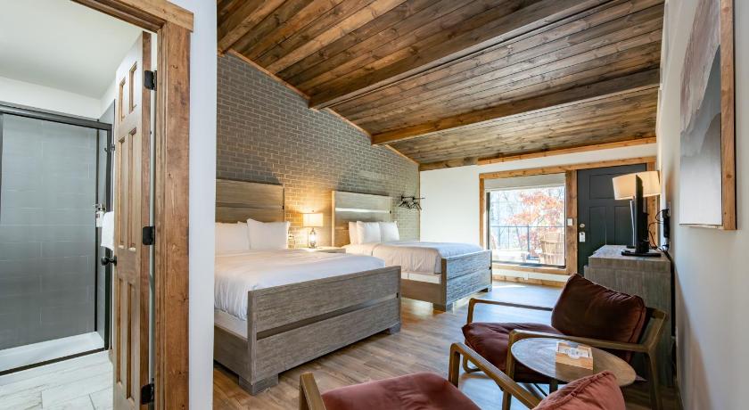 오클랜드 (MD) Cove Creek Lodge 218 Lakeside Double Queen Room 3성급 숙소 스위트룸