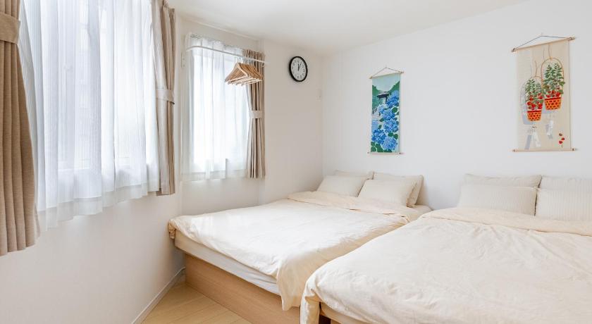 오사카 난바의 아파트먼트 (34m², 침실 2개, 프라이빗 욕실 1개) (A万博22分、ニシ-大阪港（海遊館、サンタマリア、レゴランド、大観覧車、マーケットプレース）13分) 4성급 게스트하우스 스위트룸