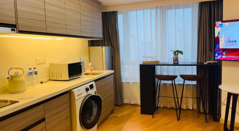 상하이 / 상해 Shanghai Lerongju Boutique Apartment Metro Line 8 20meter 3성급 게스트하우스 레스토랑