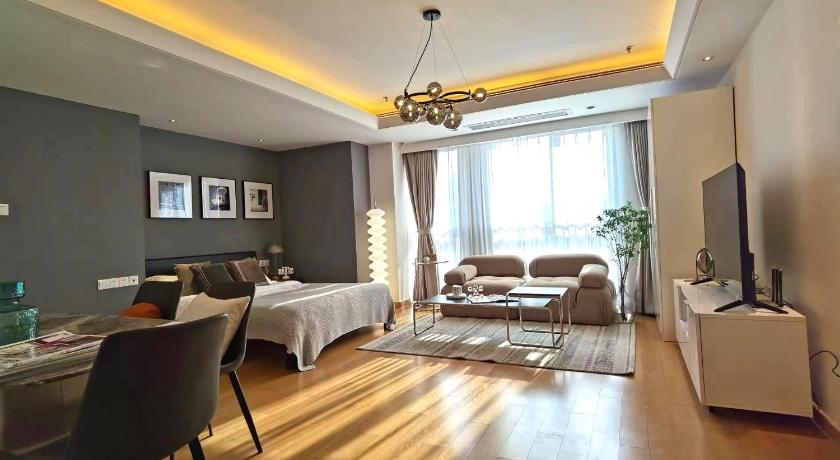 상하이 / 상해 Shanghai Lerongju Boutique Apartment Metro Line 8 20meter 3성급 게스트하우스 스위트룸
