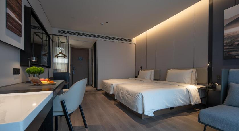 쯔궁 Atour Hotel Zigong Huashang International City Summit Park 호텔 로비