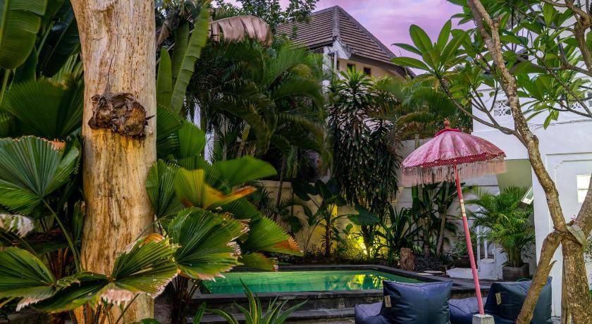 巴厘 Dreams Villa -Private Pool, Fast Wifi, 2 min to Double Six Beach 4星级 单人房 景观