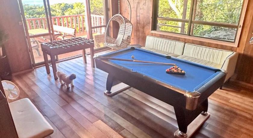 冲绳岛 Casablanca Vacation House Sea View Pet OK Billiards カサブランカ 海の見える ペット可 ビリヤード 本部町 4星级 单人房 大堂