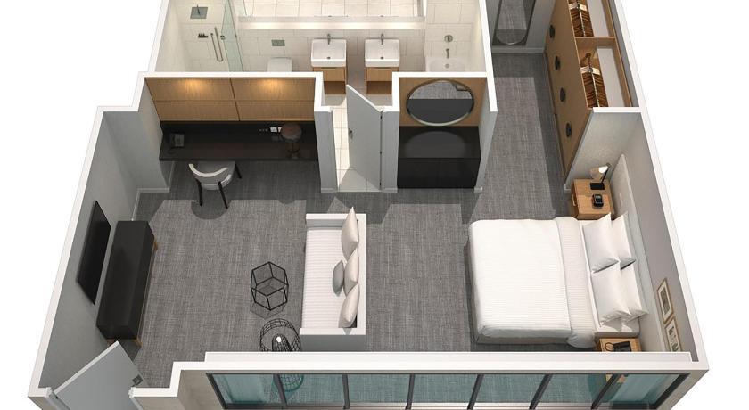 Image of Studio Suite, 1 King, Sofa bed, Corner room 4