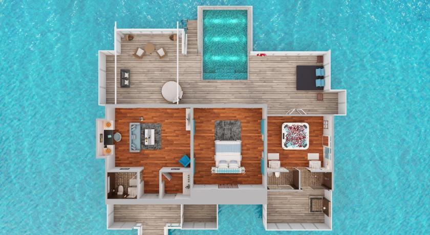 Afbeelding van Over Water Royal Residence with Private Pool 12