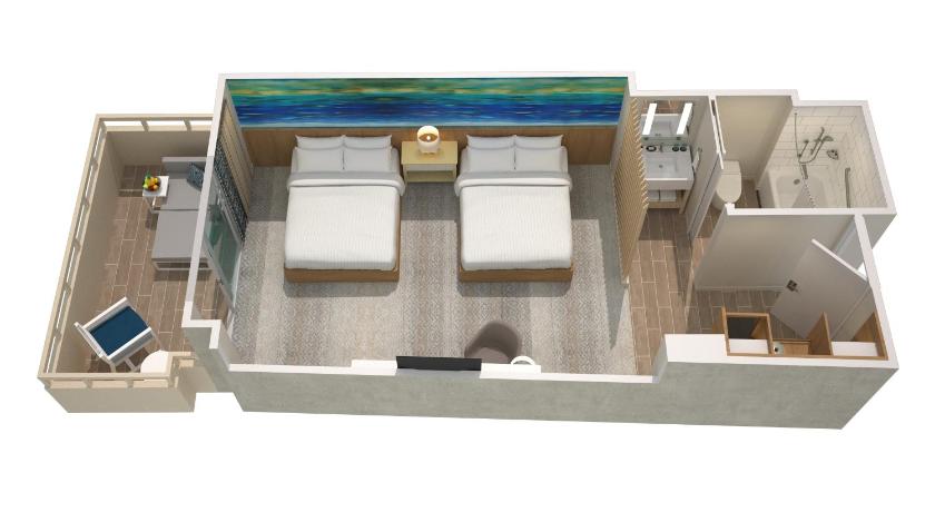 Szoba 2 kétszemélyes ággyal - kilátással a városra (City View Doubles, Guest room, 2 Double, City view) fotója 9