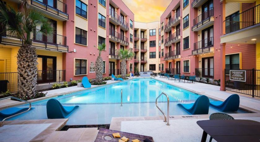 샌안토니오 (TX) Chic 1BR w Gym & Parking Near Rvrwalk & Dome 5성급 숙소 로비