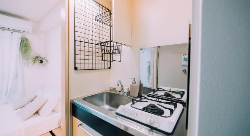 大阪 Minimalist Loft Namba Compact Studio with a 24-hour Gym MA701 3星级 住宿 大堂