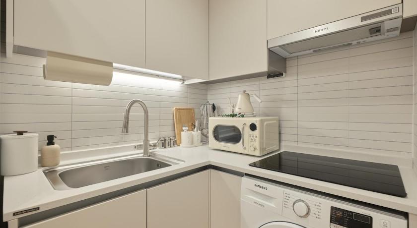 首尔 Cheonho 1 minute stay #New construction #Two-room #KSPO #Lotte Tower #Jamsil #Olympic Park #Asan Hos 4星级 住宿 餐厅