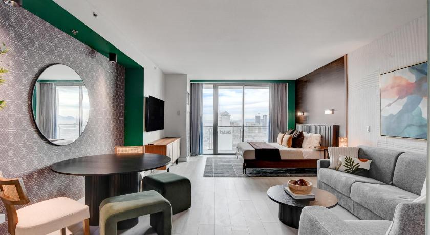라스베이거스 / 라스베가스 (NV) AVA SUITE 37th FLR STRIP VIEW BALCONY Palms Place 4성급 숙소 스위트룸