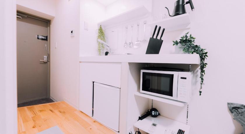 大阪 Minimalist Loft Namba Compact Studio with a 24-hour Gym MA602 3星级 住宿 客房
