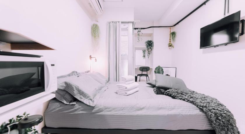 오사카 Minimalist Loft Namba Compact Studio with a 24-hour Gym MA805 3성급 숙소 객실