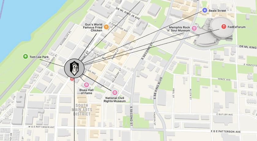 孟菲斯 (田纳西州) The Stallion #106 - Walk to Museums, Luxe Loft with free gated parking 4星级 单人房 套房