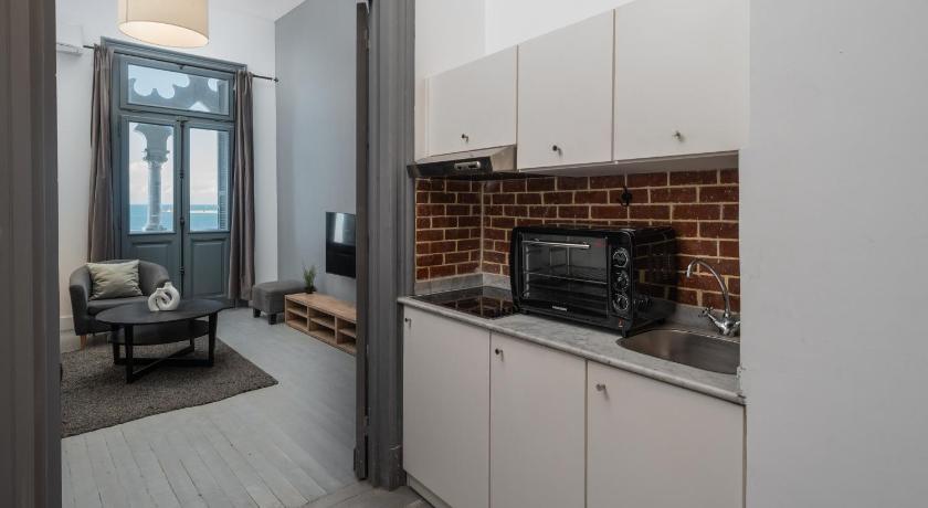 grey l studio apartments Corniche Alexandria Little Venice - image 7