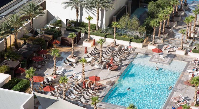 라스베이거스 / 라스베가스 (NV) No Resort Fee Strip View Suite + Free Valet+ Pool 4성급 숙소 레스토랑