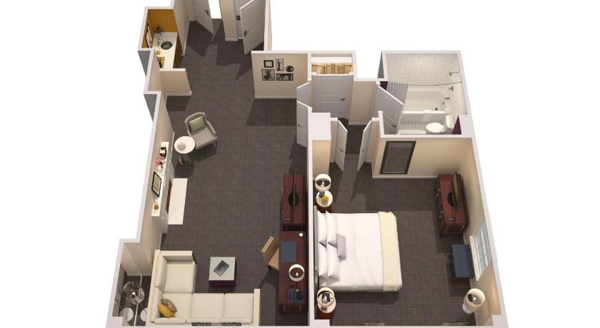 รูปของDeluxe One Bedroom Suite, 1 Bedroom Suite, 1 King (Mobility Accessible w/ Roll-in Shower) 7