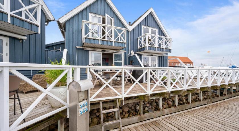 Charming Holiday Home Right At Grenaa Marina With Terraces Overlooking The Water Close To The Katteg