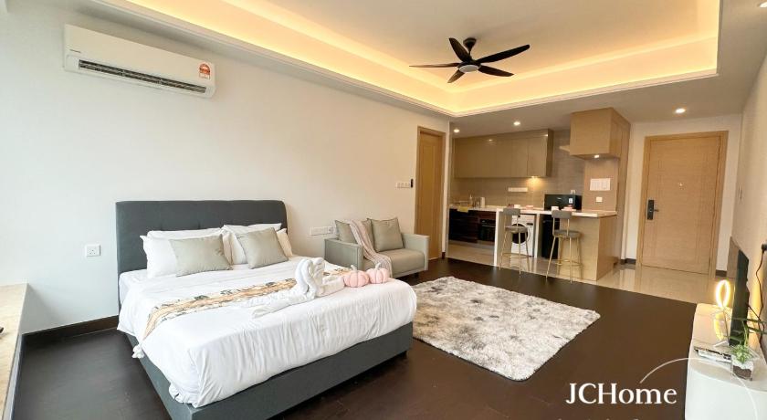 ジョホールバル RnF 3Br 6Pax DesignCreamGreen 4つ星 ゲストハウス スイート