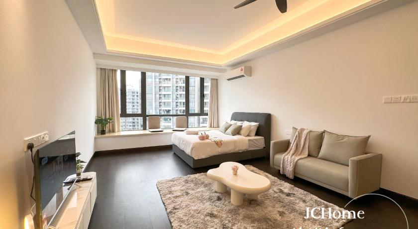 ジョホールバル RnF 3Br 6Pax DesignCreamGreen 4つ星 ゲストハウス 客室