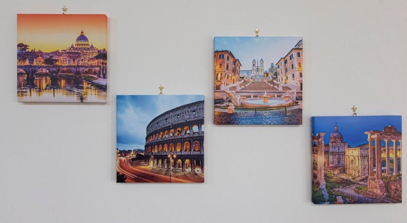 로마 Alloggio turistico Suite Leonardo - Rome, 20m in treno -Fiumicino Airport, 2m in treno- Fiera, 2m in 5성급 싱글룸 로비