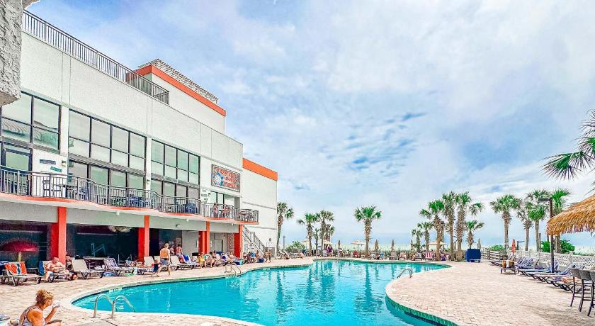 머틀 비치 (SC) Tropical Suite at Oceanfront Resort w Lazy River 숙소 로비