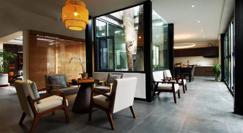 웨이난 Hidden Spring Entire 7 Bedroom Mountain Villa Near Huashan for Families and Groups 싱글룸 로비