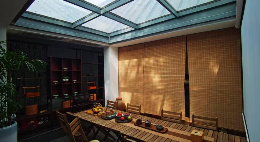 웨이난 Hidden Spring Entire 7 Bedroom Mountain Villa Near Huashan for Families and Groups 싱글룸 레스토랑