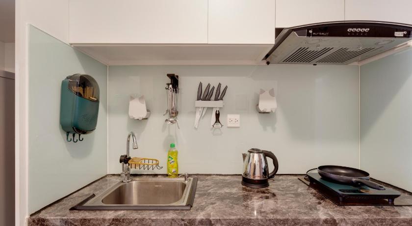 호치민 Nu Apartment in Rivergate - Bright & Comfortable - near Ben Thanh 4성급 게스트하우스 레스토랑