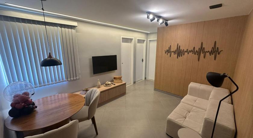 Apartamento moderno com 2 quartos e cama queen-size