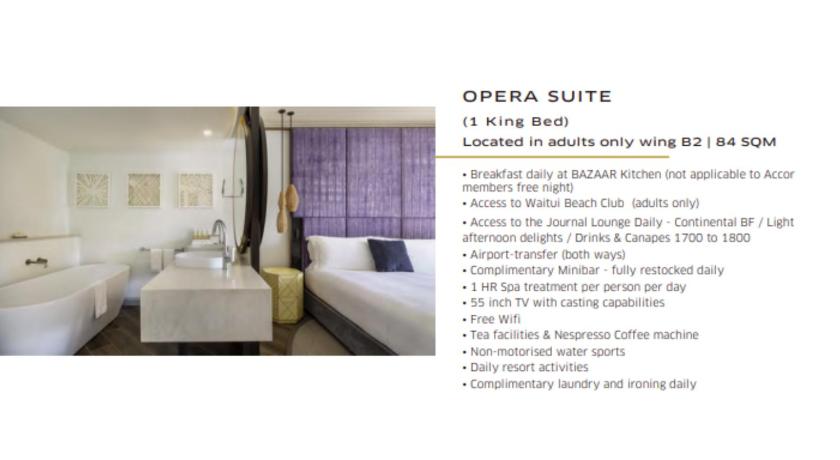 Opera Suite, One King Size Bed, Separate Living Roomの画像 2