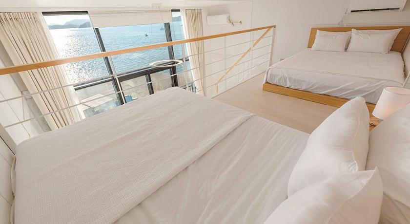 麗水 Aramer Spa Pension 3つ星 ゲストハウス 眺望