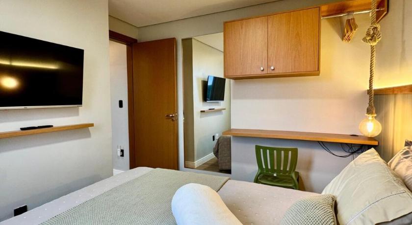 マナウス Apartamento com vista praia Ponta Negra 5つ星 シングルルーム レストラン