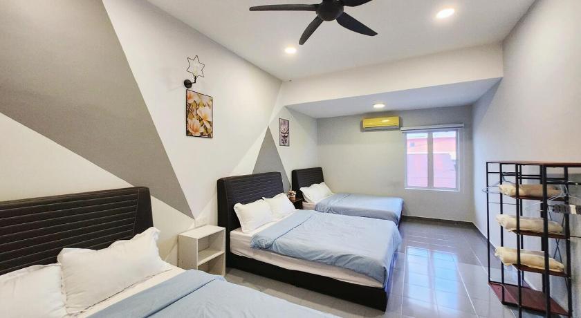 イポー Ipoh town7br5bath 25 pax/pool table/mahjong/karaok 3つ星 ゲストハウス 客室