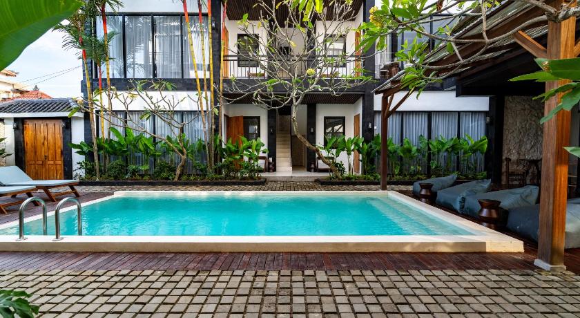 발리 세벨라스 아파트먼트 바이 EVDE키미 우붓 (Sebelas Apartments by EVDEkimi Ubud ) 5성급 게스트하우스 로비