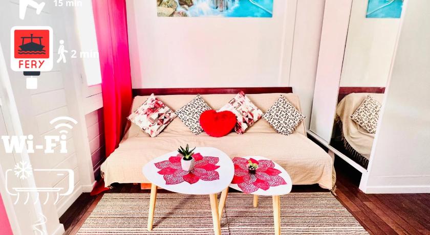 L'Amour, studio cosy avec balcon en centre-ville